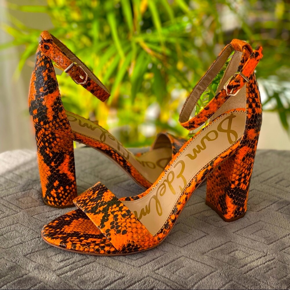 SAM EDELMAN Block Heel Sandals 7.5
